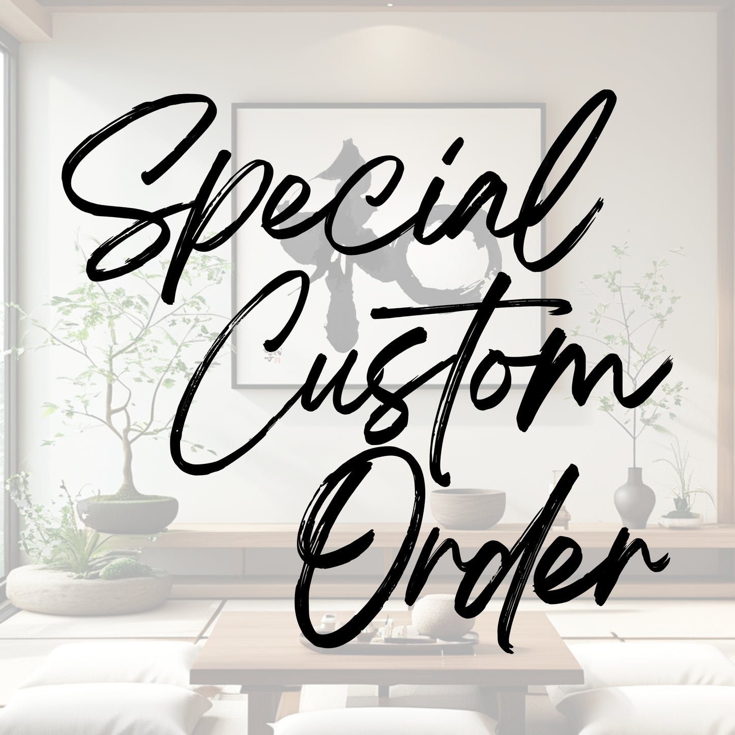 Special Custom Japanese Calligraphy Art Set (Set of 4) for Colleen