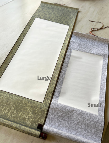 Custom Japanese Calligraphy Hanging Scroll : Personalized Kanji Name Gift