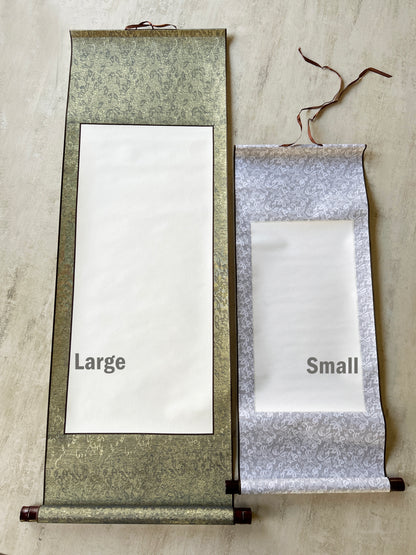 Custom Japanese Calligraphy Hanging Scroll : Personalized Kanji Name Gift