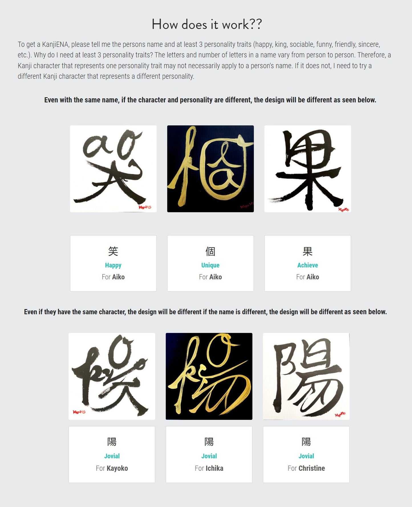 KanjiENA - Custom Kanji Name Art: Japanese Calligraphy Wall Decor