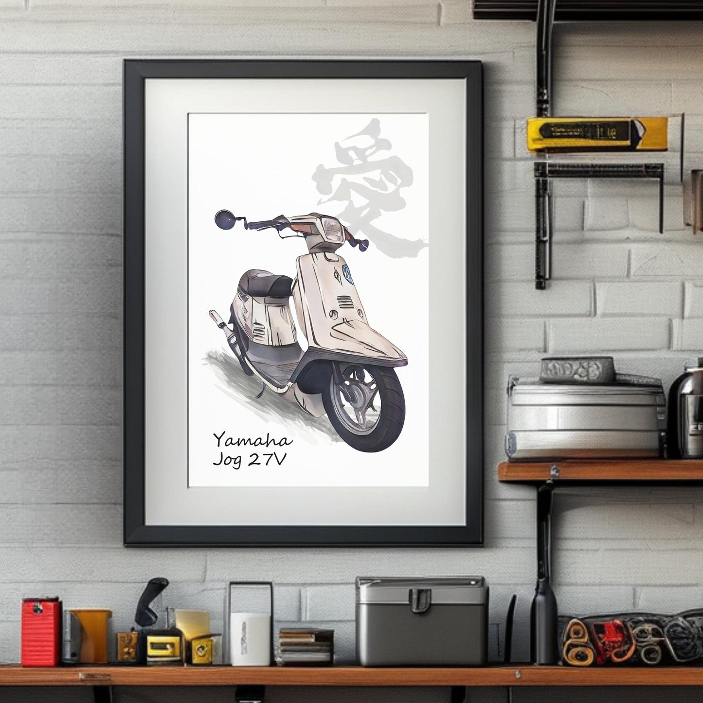 Custom Kanji Car Portrait: Personalized Vehicle Wall Art