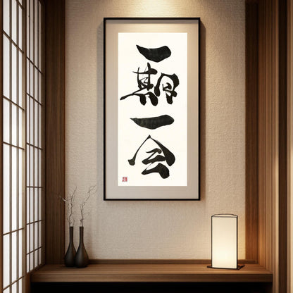 Custom Japanese Calligraphy Art: Personalized Kanji Name Gift