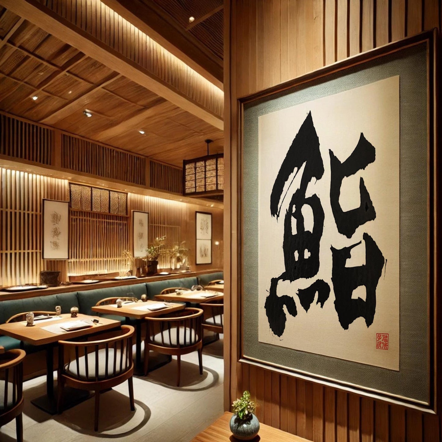 Custom Japanese Calligraphy Art: Personalized Kanji Name Gift