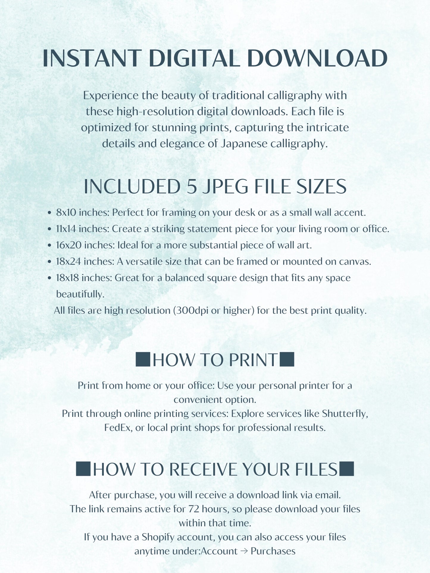 Japanese Calligraphy "Love" Wall Art (Digital Download)